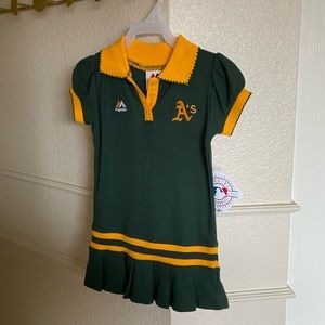 Oakland A's embroidered dress